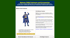 Desktop Screenshot of batmanchildcostumes.findit-here.com